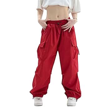 Amazon | Generic レディ カーゴパンツ ハイウエスト ストリート
